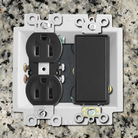 2 gang electrical box extender|lowe's electrical outlet extender.